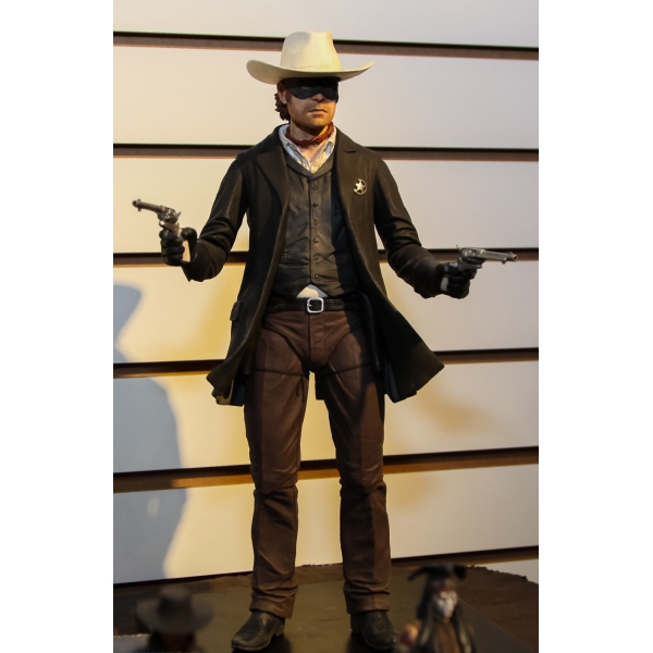 Figura Action Figure Lone Ranger Scala 1:4 – 45 Cm – Altamente Dettagliata E Articolata – Con Pistole E Fondina – Collezionismo